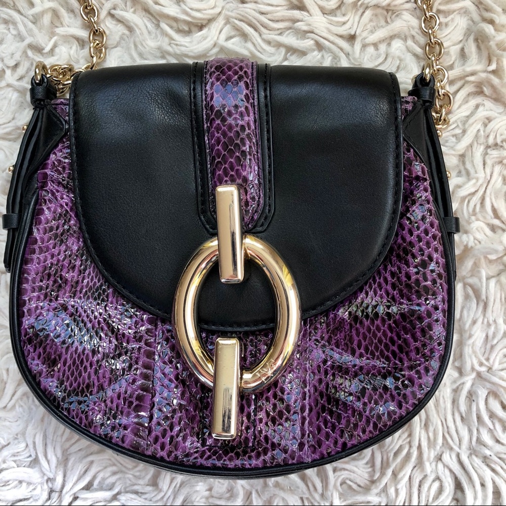 Diane von Furstenberg Sutra Snakeskin Crossbody